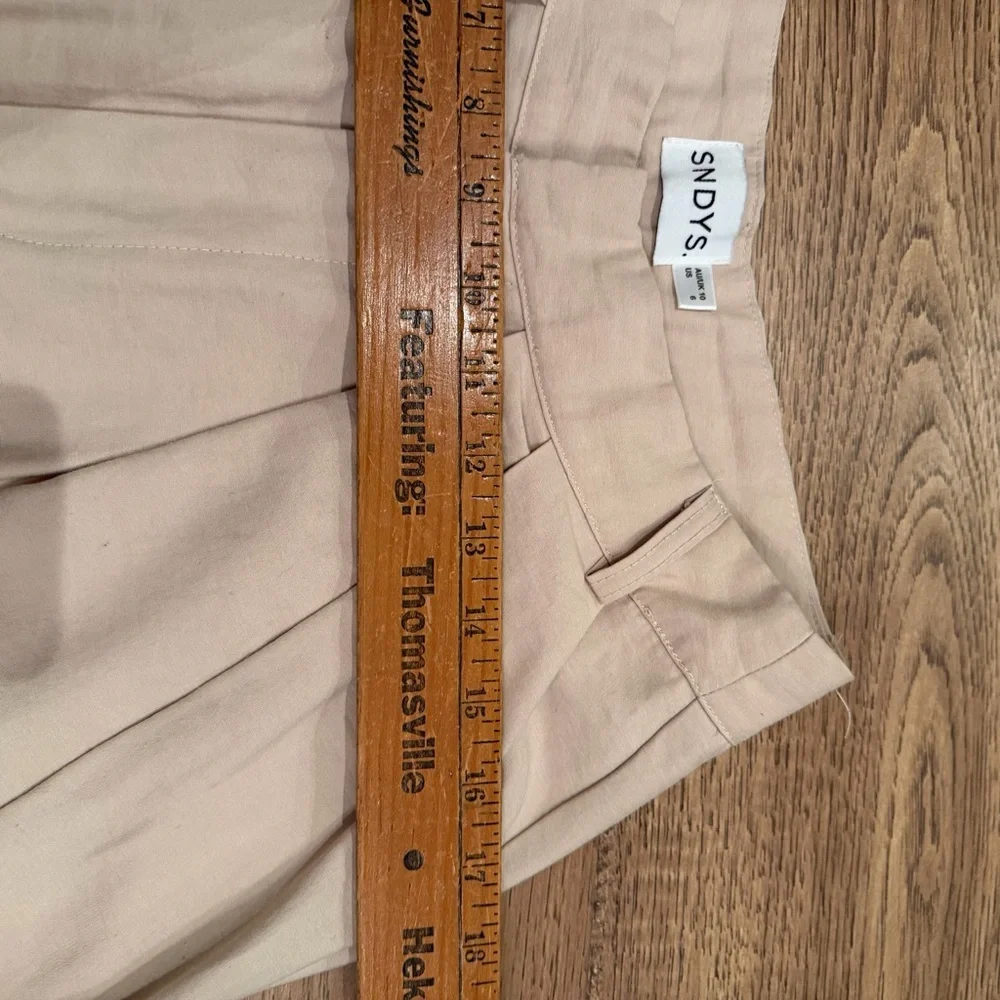 NWOT SNDYS Revolve Hills Pant in Cream M-6 - Picture 8 of 9